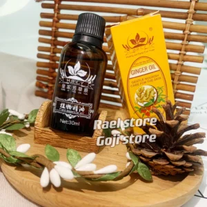 alt="30ml Ginger Essential Oil Body Massage Oil for Anti Aging and Lymphatic Detoxification.
