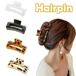 alt="A set of 4 Hair Claw Clips for women, large and non-slip.