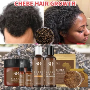 alt="African Chebe Powder, a traditional treatment for hair growth & repair.