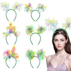 alt="Easter Headband with bunny ears, a fun party prop.