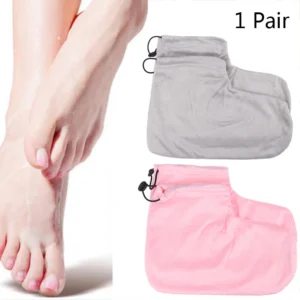 alt="A pair of Paraffin Heat Wax Spa Foot Protection Gloves for warmer pedicures.