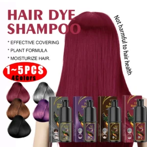 alt="3-in-1 Hair Dyeing Shampoo that delivers rapid black color.